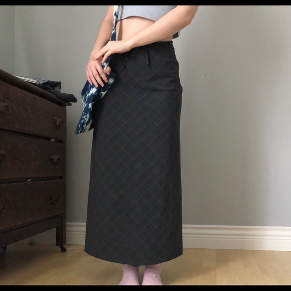Vintage plaid maxi skirt - Picture 3 of 4